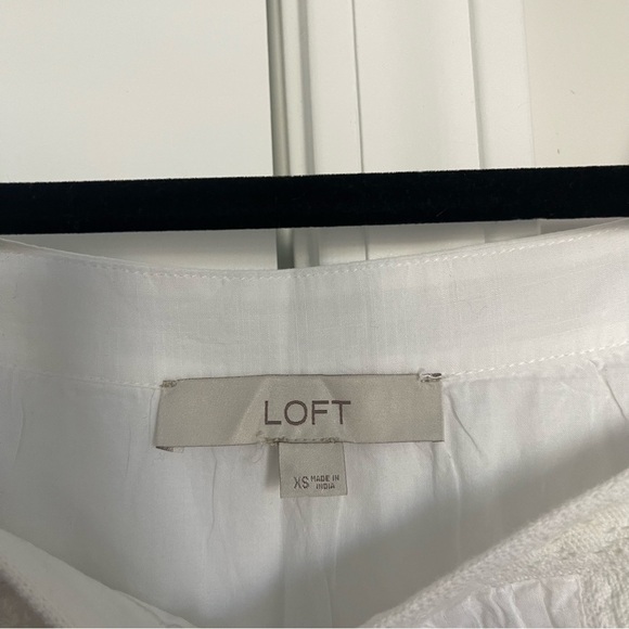 LOFT Lacy Square Neck Flounce Dress - Picture 4 of 9